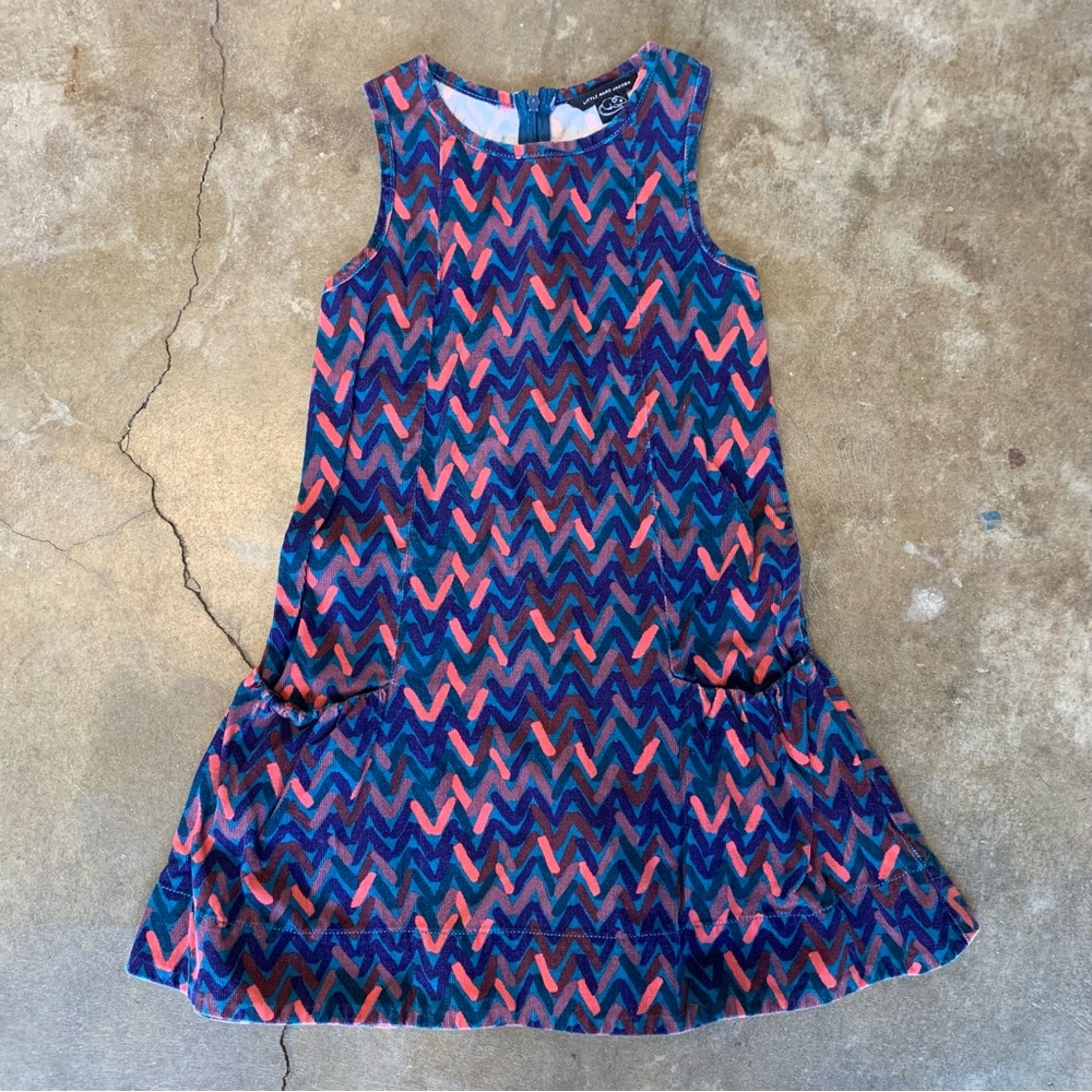 Marc Jacobs Girls Colorful Chevron Corduroy Dress - Size 8